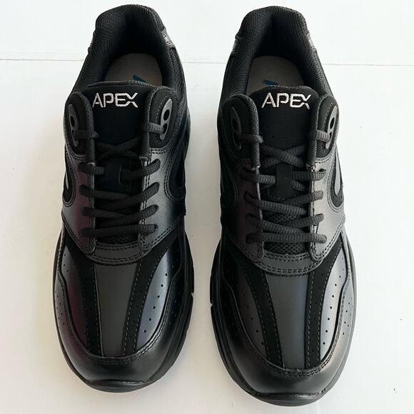 New APEX Lace Walking Walker X Last Shoe Black X801M Men's SIZE 9 - Picture 2 of 10